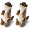 The Petting Zoo River Otter Stuffed Animal Plushie, Gifts for Kids, Wild Onez Babiez Wildlife Animals, River Otter Plush Toy 6 Inches(6 in (Pack of 2))