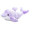 The Petting Zoo Seahorse Stuffed Animal Plushie, Gifts for Kids, Scoopz Sealife Animals, Seahorse Plush Toy, 8 inches(Purple Dolphin)