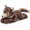 The Petting Zoo Timber Wolf Stuffed Animal Plushie, Gifts for Kids, Earth Keeperz Wildlife Animals, Zoologee Brown Timber Wolf Plush Toy, 10 inches