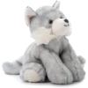 The Petting Zoo Wolf Stuffed Animal, Gifts for Kids, Wild Onez Zoo Animals, Grey Wolf Plush Toy 9 inches(Small)
