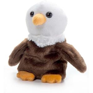 The Petting Zoo Bald Eagle Stuffed Animal Plushie, Gifts for Kids, Nuggetz Wildlife Animals, Eagle Plush Toy, 6 inches