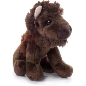 The Petting Zoo Bison Stuffed Animal Plushie, Gifts for Kids, Wild Onez Babiez Zoo Animals, Bison Plush Toy 6 inches(6 in)