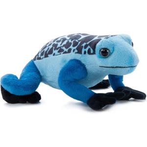The Petting Zoo Blue Dart Frog Stuffed Animal Plushie, Gifts for Kids, Wild Onez Rainforest Animals, Dart Frog Plush Toy 9 inches