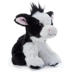 The Petting Zoo Cow Stuffed Animal Plushie, Gifts for Kids, Wild Onez Babiez Farm Animals, Cow Plush Toy 6 inches