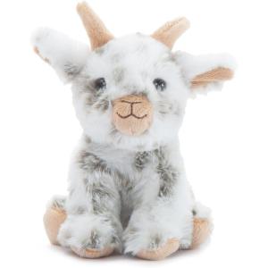 The Petting Zoo Goat Stuffed Animal Plushie, Gifts for Kids, Wild Onez Babiez Farm Animals, Goat Plush Toy 6 inches(6 in)
