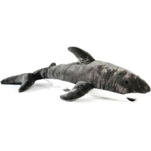 The Petting Zoo Great White Shark Animal Plushie, Gifts for Kids, Wild Onez Sealife Animals, Grey Shark Plush Toy, 72 inches