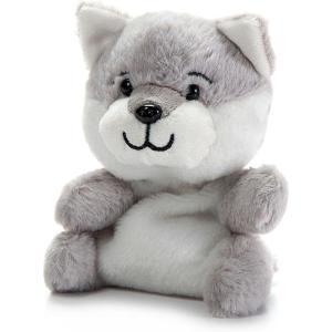 The Petting Zoo Grey Wolf Stuffed Animal Plushie, Gifts for Kids, Nuggetz Wildlife Animals, Wolf Plush Toy, 6 inches