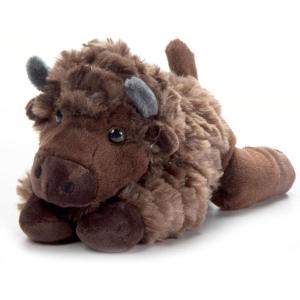 The Petting Zoo Grey Wolf Stuffed Animal Plushie, Gifts for Kids, Scoopz Wildlife Animals, Wolf Plush Toy, 8 inches(Bison)