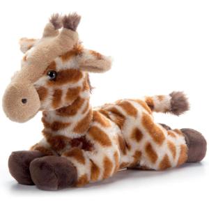 The Petting Zoo Grey Wolf Stuffed Animal Plushie, Gifts for Kids, Scoopz Wildlife Animals, Wolf Plush Toy, 8 inches(Giraffe)