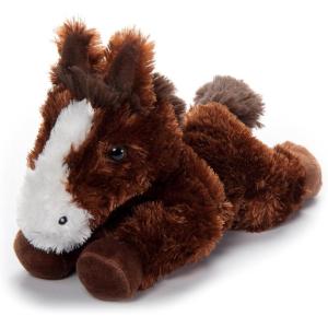 The Petting Zoo Grey Wolf Stuffed Animal Plushie, Gifts for Kids, Scoopz Wildlife Animals, Wolf Plush Toy, 8 inches(Horse)