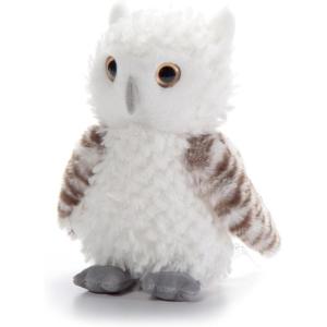 The Petting Zoo Grey Wolf Stuffed Animal Plushie, Gifts for Kids, Scoopz Wildlife Animals, Wolf Plush Toy, 8 inches(Owl)