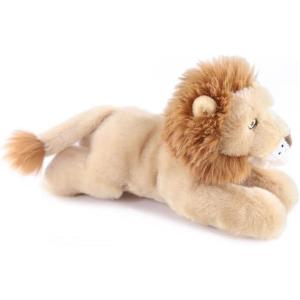 The Petting Zoo Lion Stuffed Animal Plushie, Gifts for Kids, Earth Keeperz Wildlife Animals, Zoologee Brown Lion Plush Toy, 10 inches