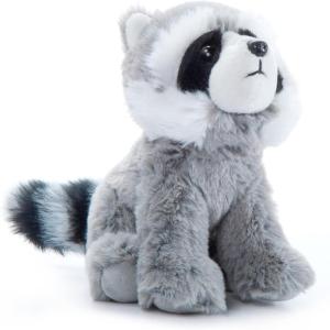The Petting Zoo Raccoon Stuffed Animal Plushie, Gifts for Kids, Wild Onez Babiez Zoo Animals, Raccoon Plush Toy 6 inches