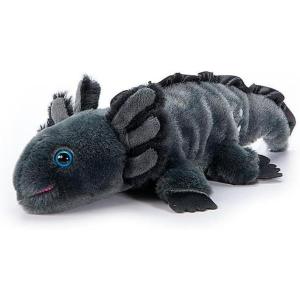 The Petting Zoo Seahorse Stuffed Animal Plushie, Gifts for Kids, Scoopz Sealife Animals, Seahorse Plush Toy, 8 inches(Black Axolotl)