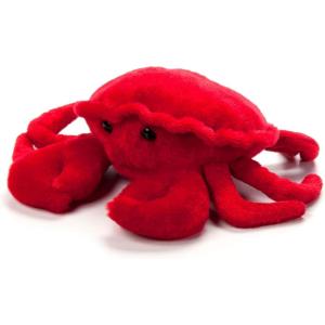 The Petting Zoo Seahorse Stuffed Animal Plushie, Gifts for Kids, Scoopz Sealife Animals, Seahorse Plush Toy, 8 inches(Crab)