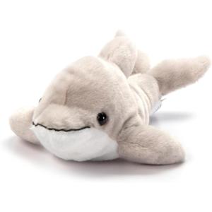 The Petting Zoo Seahorse Stuffed Animal Plushie, Gifts for Kids, Scoopz Sealife Animals, Seahorse Plush Toy, 8 inches(Dolphin)