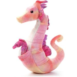 The Petting Zoo Seahorse Stuffed Animal Plushie, Gifts for Kids, Wild Onez Sealife Animals, Dad and Baby Seahorse Plush Toy 12 inches