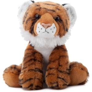 The Petting Zoo Tiger Stuffed Animal, Gifts for Kids, Wild Onez Zoo Animals, Tiger Plush Toy 9 inches(8 inch)