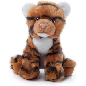 The Petting Zoo Tiger Stuffed Animal Plushie, Gifts for Kids, Wild Onez Babiez Zoo Animals, Orange Tiger Plush Toy 6 inches(6 in)