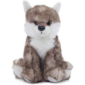 The Petting Zoo Timber Wolf Stuffed Animal Plushie, Gifts for Kids, Wild Onez Babiez Wildlife Animals, Wolf Plush Toy 6 inches(6 in)
