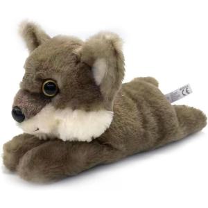 The Petting Zoo Timber Wolf Stuffed Animal Plushie Slap Bracelet, Gifts for Kids, Slapstix Wildlife Animals, Wolf Plush Toy, 10 inches