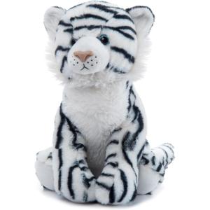 The Petting Zoo White Tiger Stuffed Animal Plushie, Gifts for Kids, Wild Onez Zoo Animals, White Tiger Plush Toy 12 inches