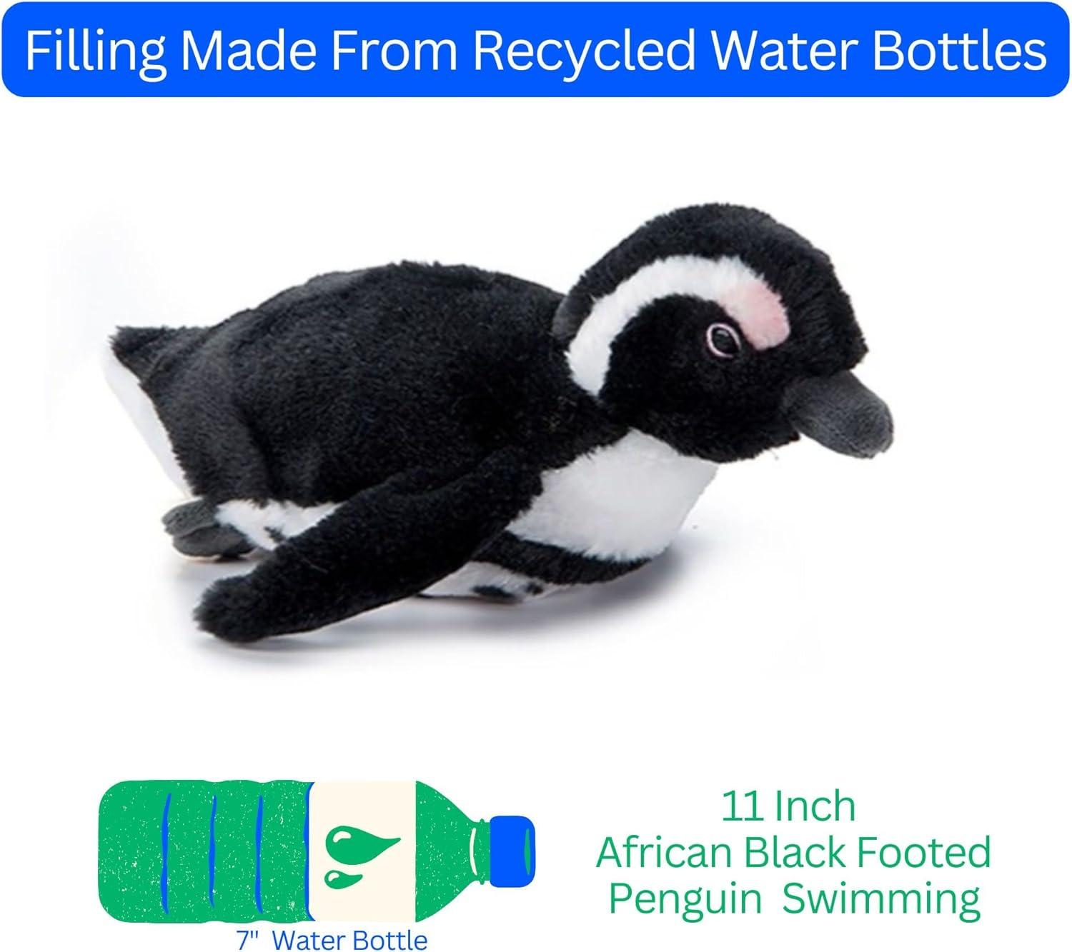 image:imageThe Petting Zoo ABF Swimming Penguin Stuffed Animal Plushie Gifts for Kids Earth Keeperz Sealife Animals Zoologee ABF Penguin Plush Toy 11 inches