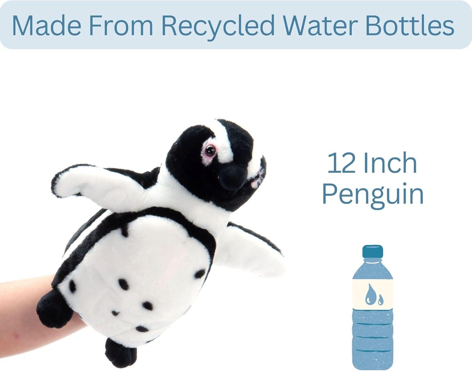 image:imageThe Petting Zoo African BlackFooted Penguin Hand Puppet Stuffed Animal Plushie Gifts for Kids Puppetz Animals Penguin Interactive Puppets Plush Toy 19 Inches