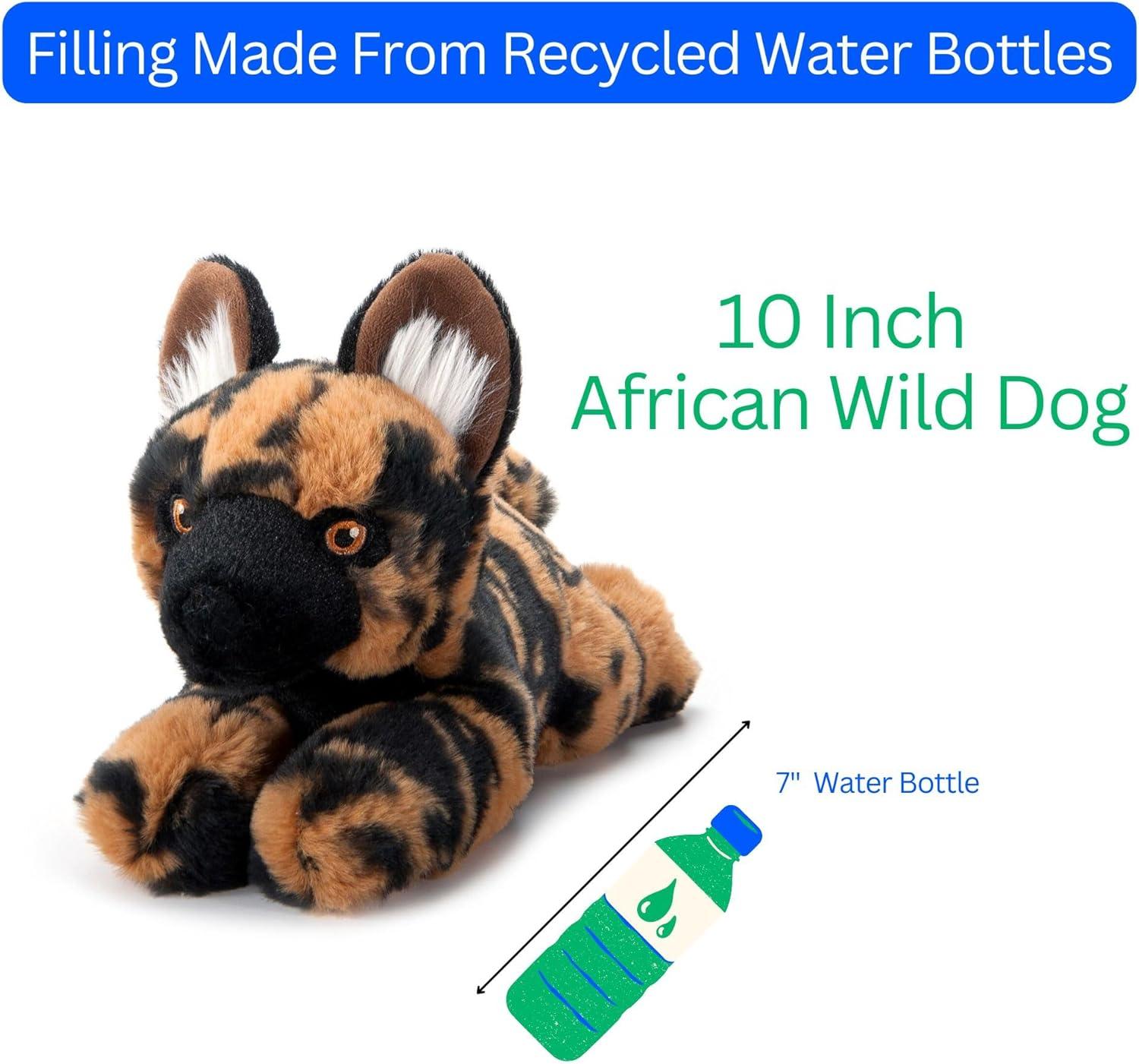 image:imageThe Petting Zoo African Wild Dog Stuffed Animal Plushie Gifts for Kids Earth Keeperz Wildlife Animals Zoologee Wild Dog Plush Toy 10 inches