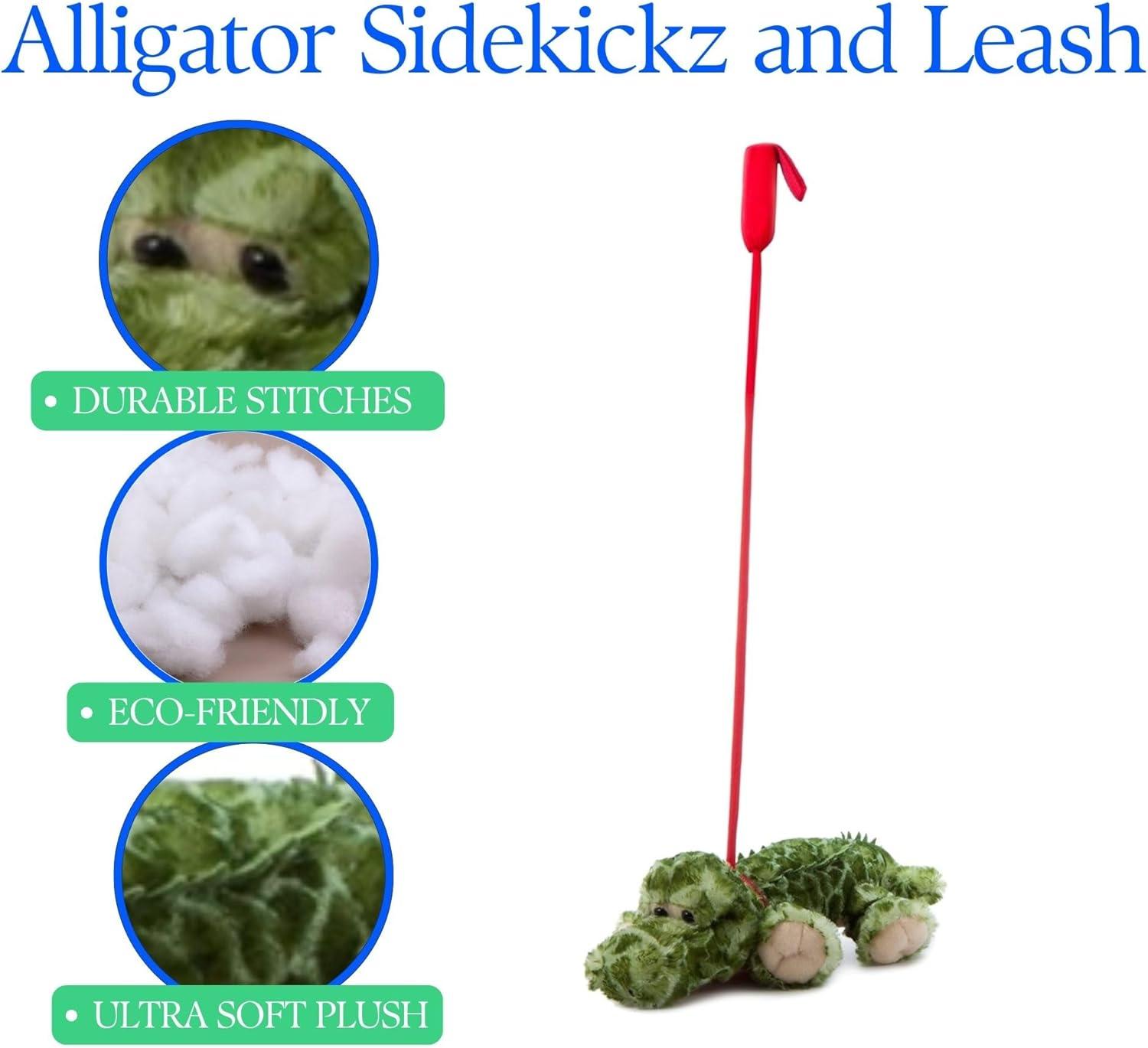 image:imageThe Petting Zoo Alligator Sidekickz and Leash Stuffed Animal Plushie Zoo Animals Alligator Plush Toy 18 inches