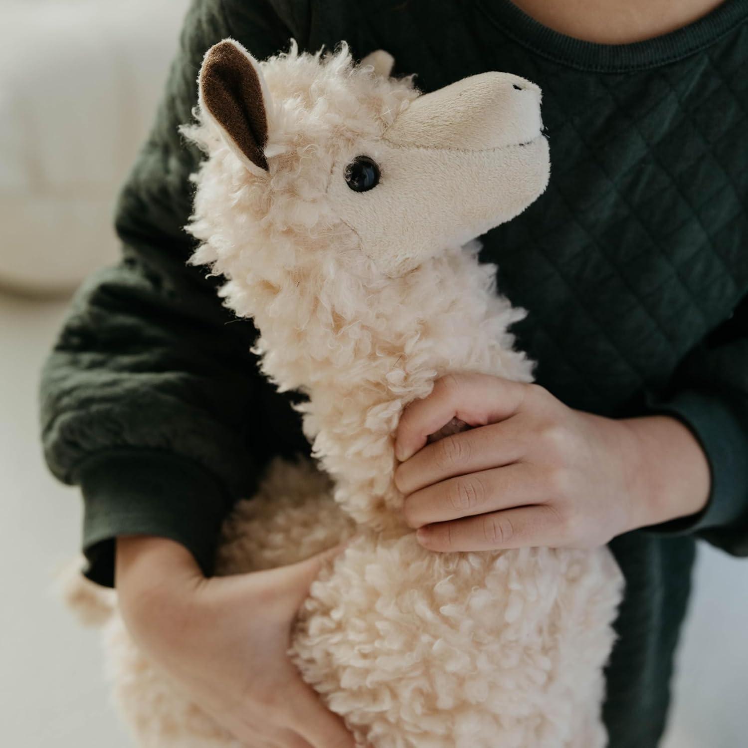 image:imageThe Petting Zoo Alpaca Stuffed Animal Plushie Gifts for Kids Wild Onez Zoo Animals Alpaca Plush Toy 14 inches