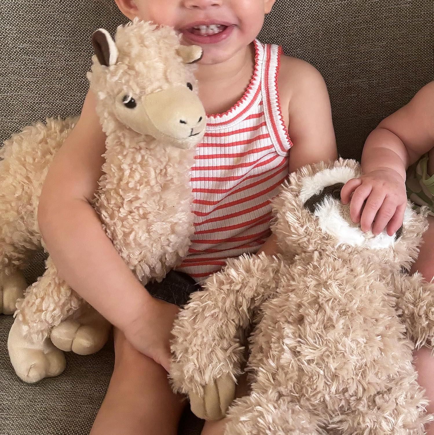image:imageThe Petting Zoo Alpaca Stuffed Animal Plushie Gifts for Kids Wild Onez Zoo Animals Alpaca Plush Toy 14 inches