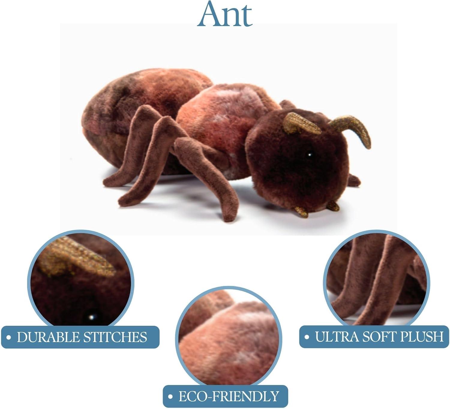 image:imageThe Petting Zoo Ant Stuffed Animal Plushie Gifts for Kids Wild Onez Insect Animals Ant Plush Toy 12 inches