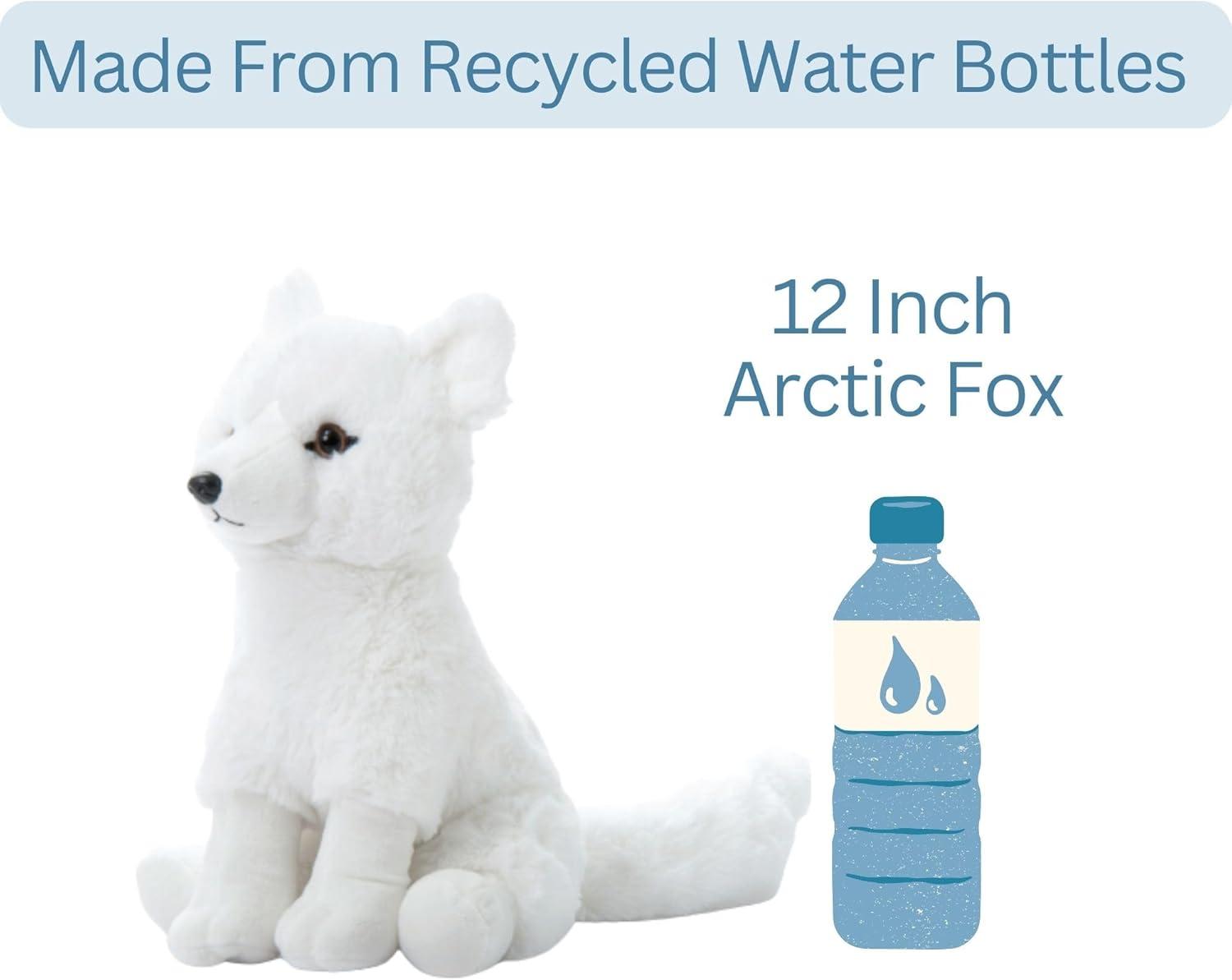 image:imageThe Petting Zoo Arctic Fox Stuffed Animal Gifts for Kids Wild Onez Zoo Animals Arctic Fox Plush Toy 12 inches