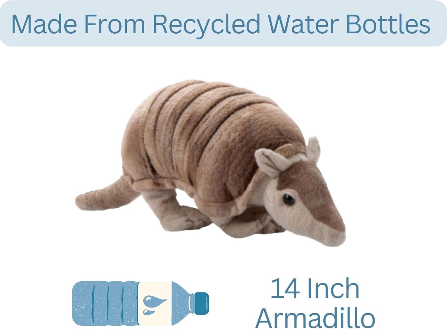 image:imageThe Petting Zoo Armadillo Stuffed Animal Plushie Gifts for Kids Wild Onez Zoo Animals Zoologee Armadillo Plush Toy 14 inches
