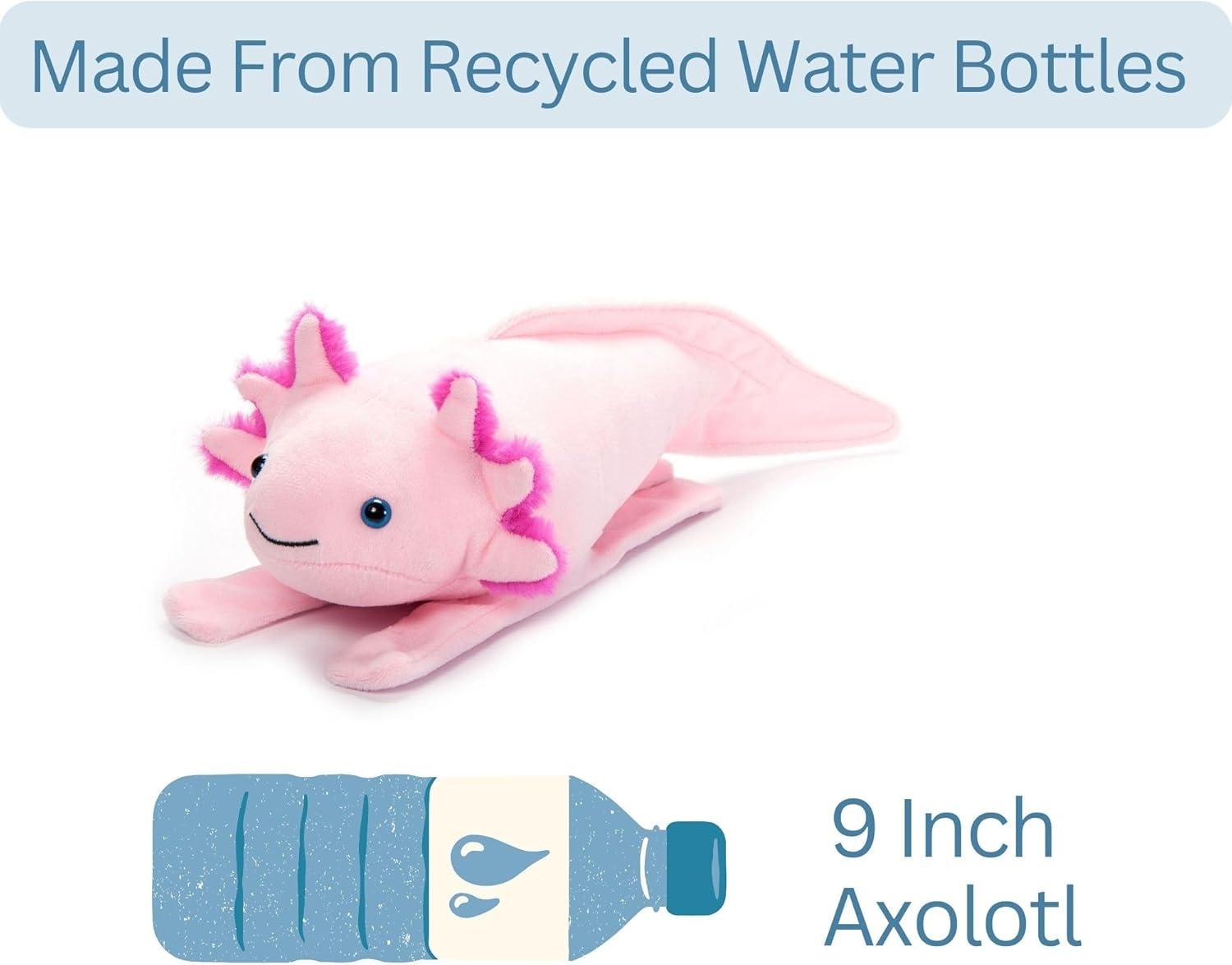 image:imageThe Petting Zoo Axolotl Stuffed Animal Plushie Slap Bracelet Gifts for Kids Slapstix Animals Salamander Plush Toy 10 inches