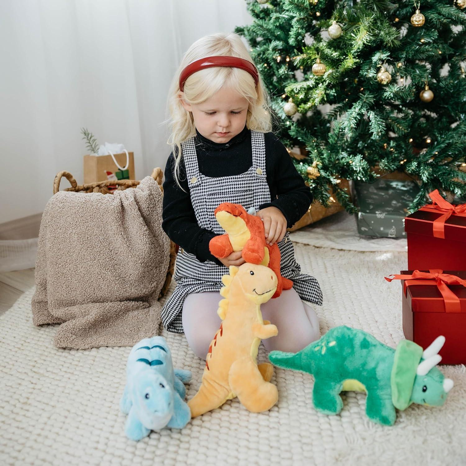 image:imageThe Petting Zoo Baby Stegosaurus Stuffed Animal Plushie Dinosaur Animals ZOOLOGEE Red Dinosaur Plush Toy 11 inches