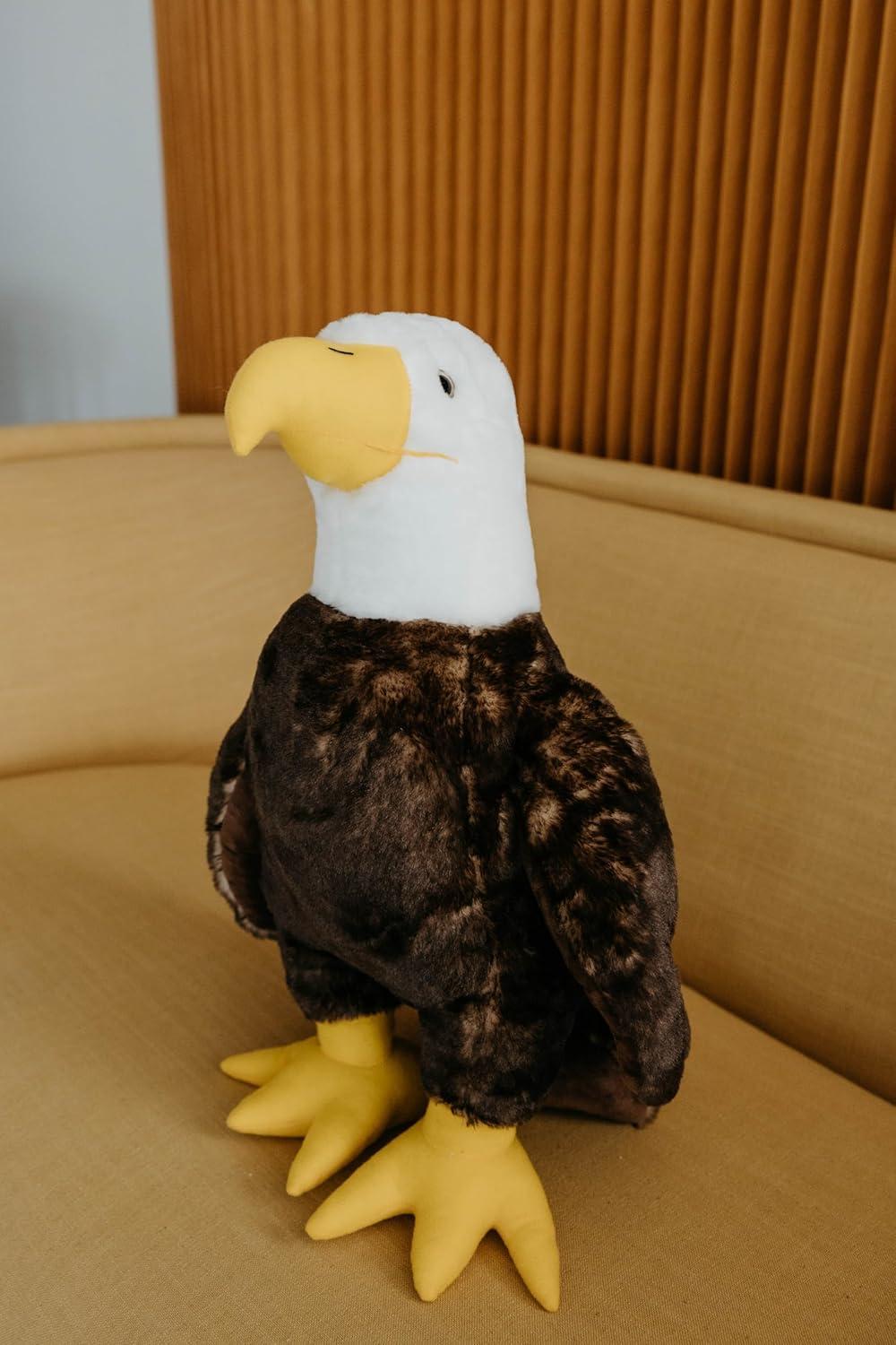 image:imageThe Petting Zoo Bald Eagle Stuffed Animal Gifts for Kids Wild Onez Zoo Animals Bald Eagle Plush Toy 12 inches