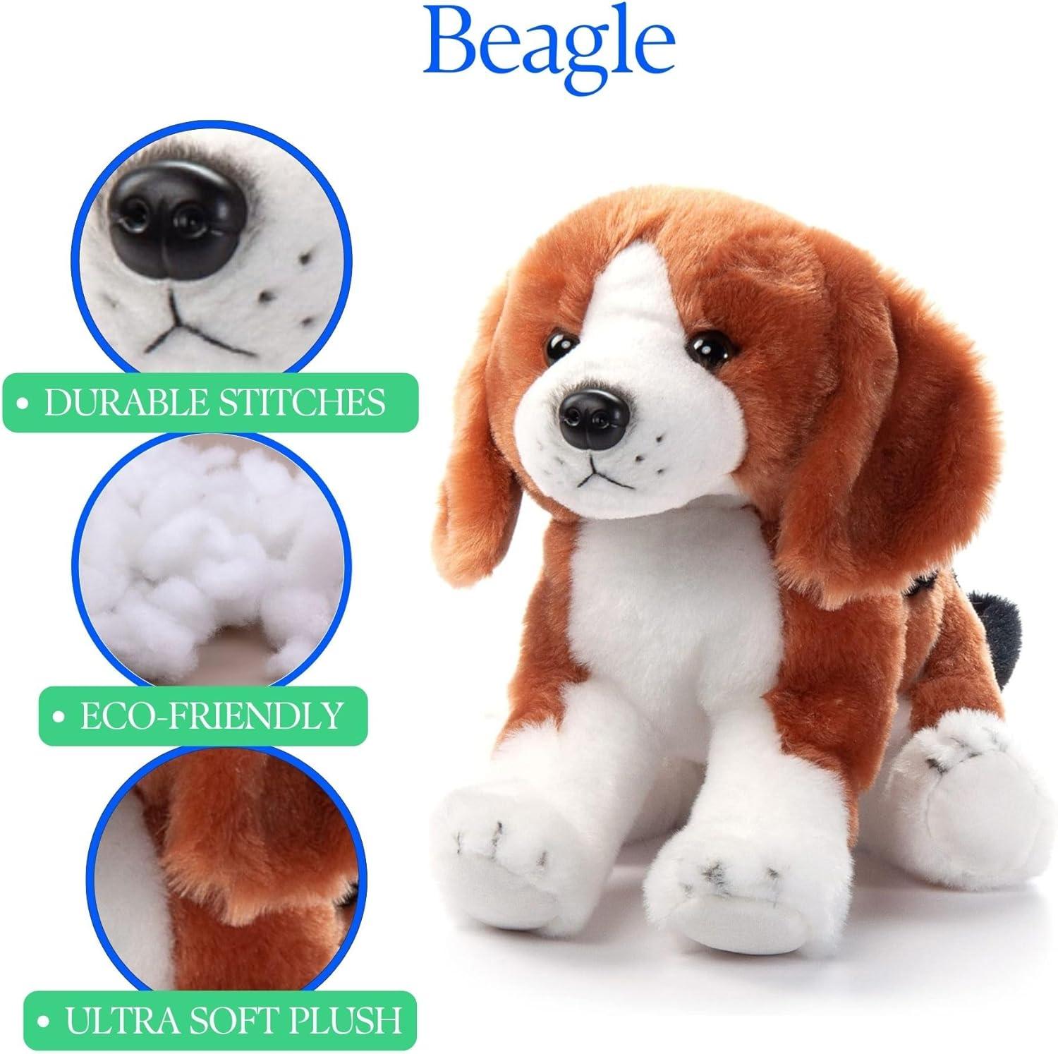 image:imageThe Petting Zoo Beagle Dog Stuffed Animal Plushie Gifts for Kids Dog Plush Toy 12 inches