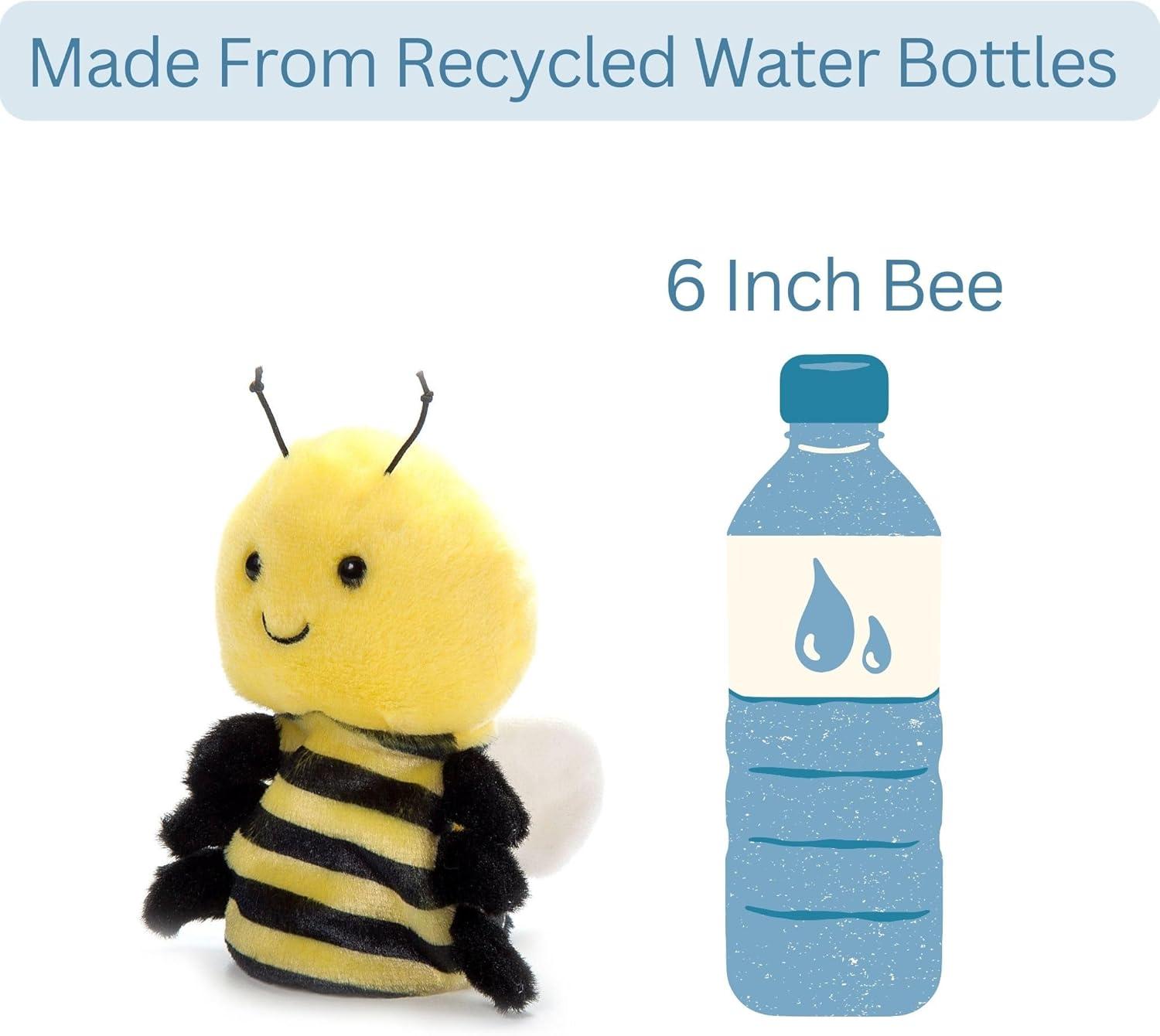 image:imageThe Petting Zoo Bee Stuffed Animal Plushie Gifts for Kids Nuggetz Animals Bee Plush Toy 6 inches