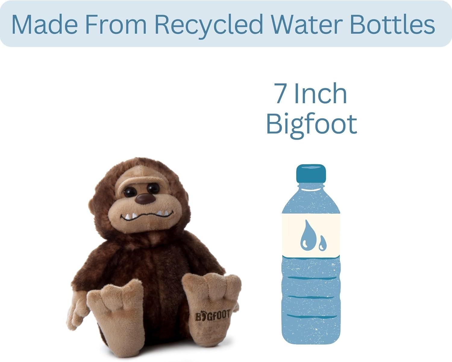 image:imageThe Petting Zoo Bigfoot Boy Stuffed Animal Plushie Gifts for Kids Wild Onez Wildlife Animals Bigfoot Ape Plush Toy 7 inches