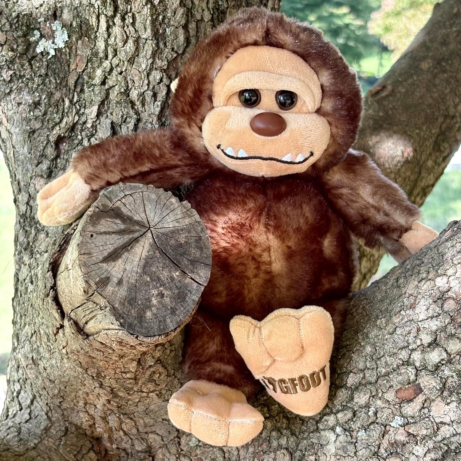 image:imageThe Petting Zoo Bigfoot Boy Stuffed Animal Plushie Gifts for Kids Wild Onez Wildlife Animals Bigfoot Ape Plush Toy 7 inches