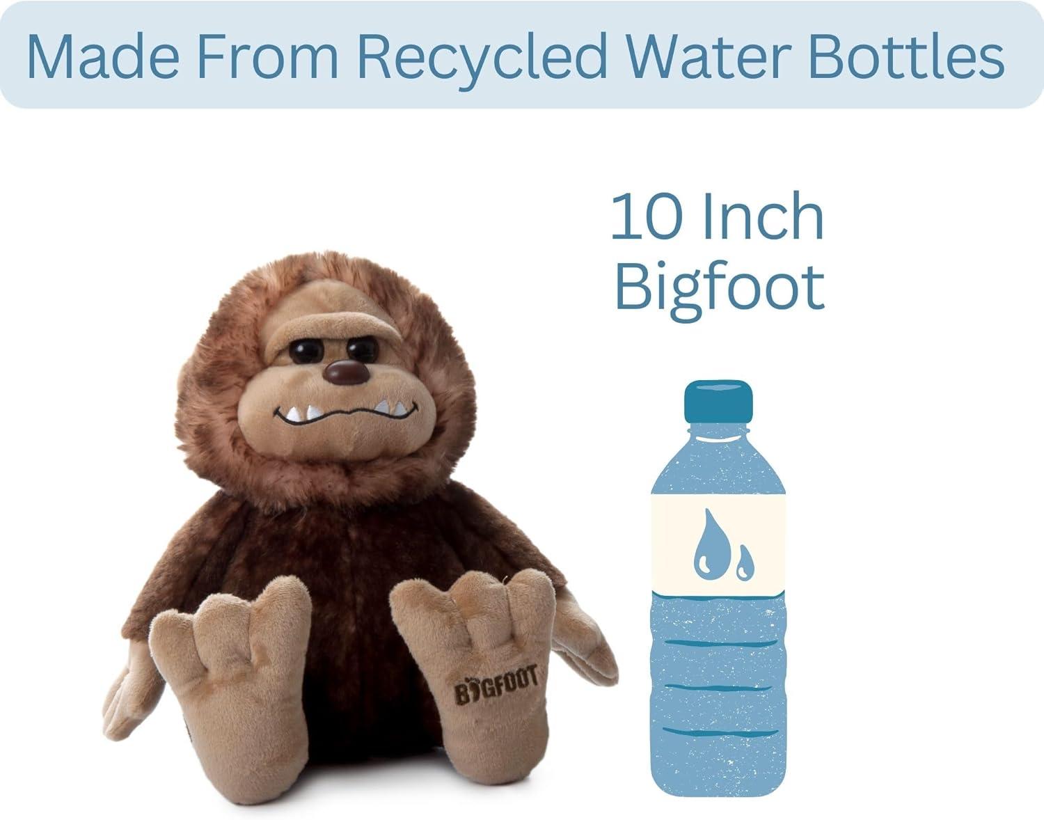 image:imageThe Petting Zoo Bigfoot Boy Stuffed Animal Plushie Gifts for Kids Wild Onez Wildlife Animals Zoologee Bigfoot Ape Plush Toy 10 inches10 inches