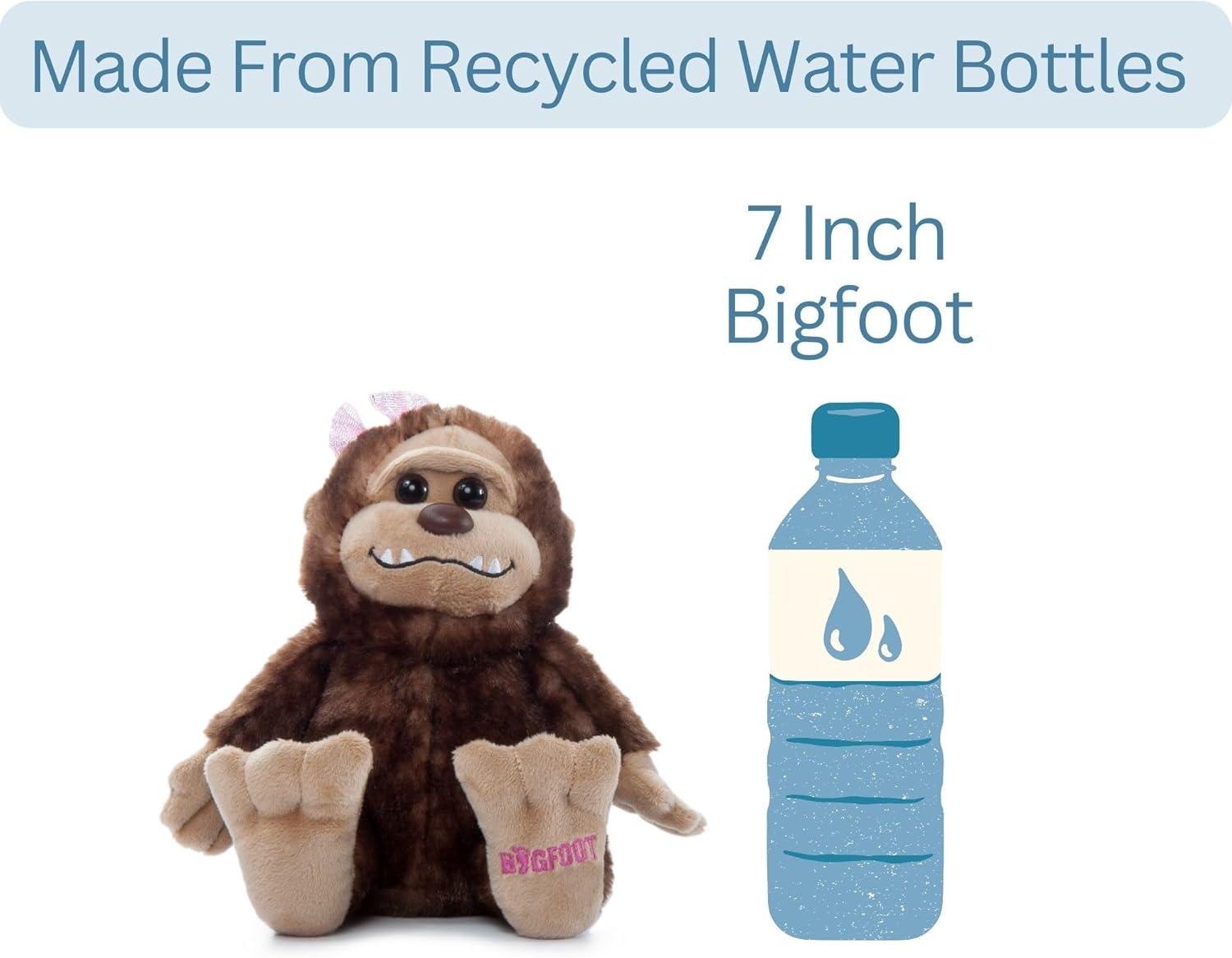 image:imageThe Petting Zoo Bigfoot Girl Stuffed Animal Plushie Gifts for Kids Wild Onez Wildlife Animals Bigfoot Ape Plush Toy 7 inches