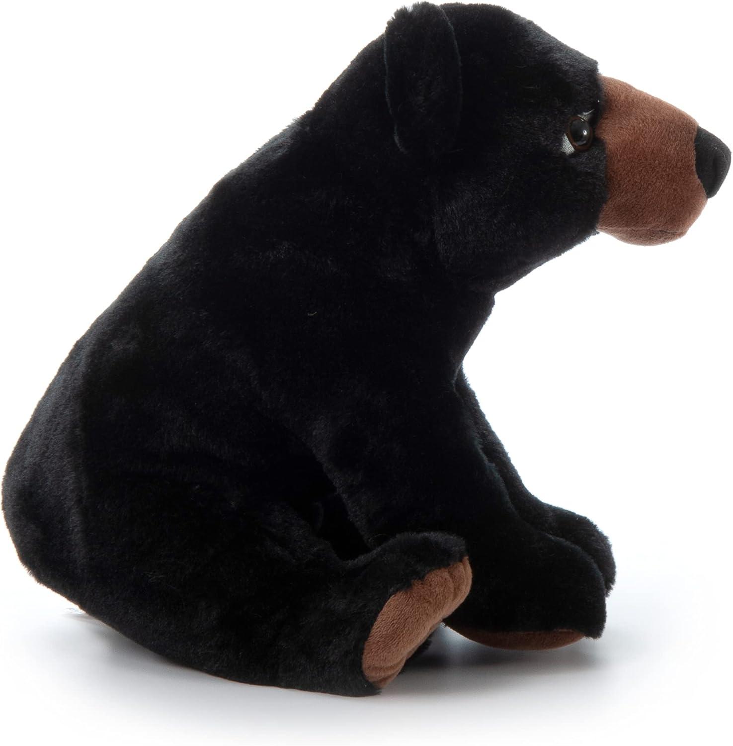 image:imageThe Petting Zoo Black Bear Stuffed Animal Gifts for Kids Wild Onez Zoo Animals Black Bear Plush Toy 12 inches