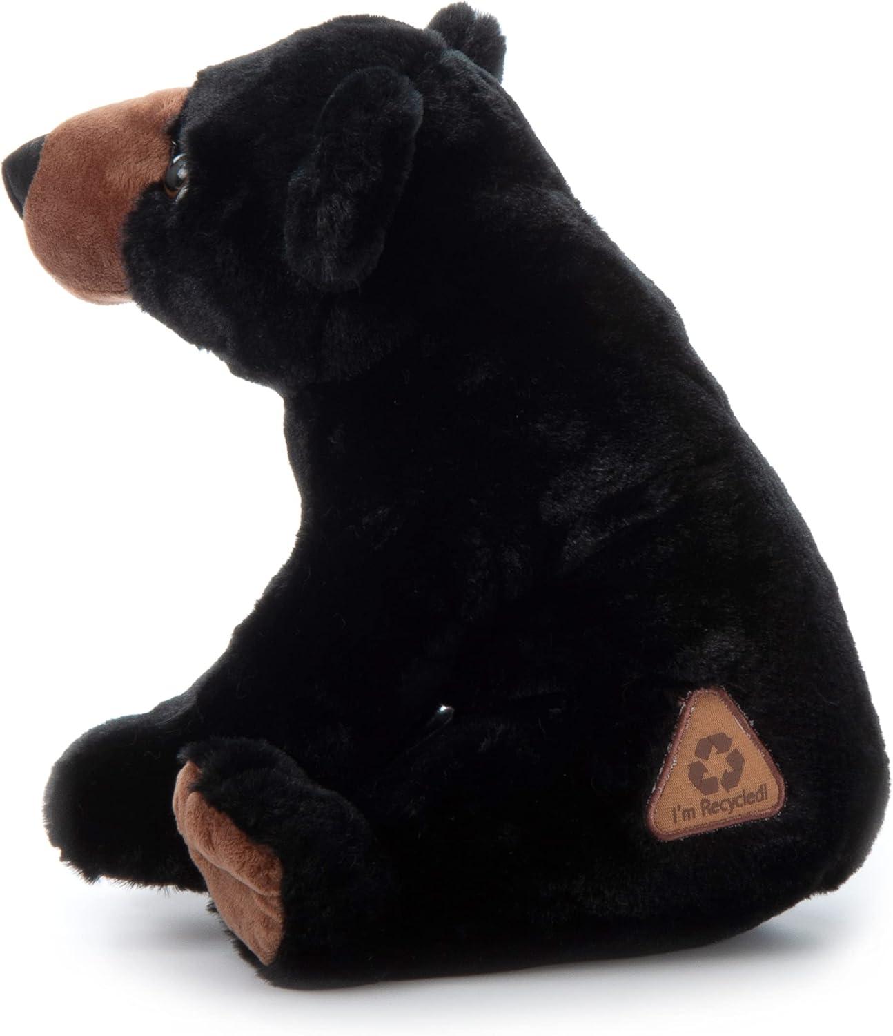 image:imageThe Petting Zoo Black Bear Stuffed Animal Gifts for Kids Wild Onez Zoo Animals Black Bear Plush Toy 12 inches
