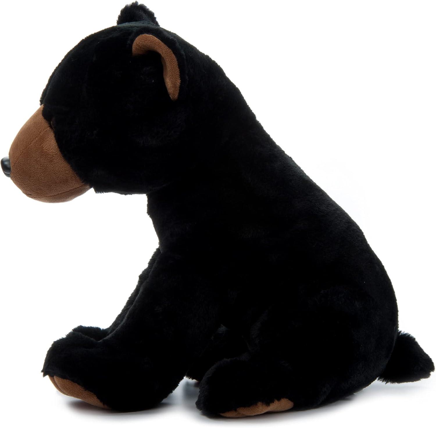 image:imageThe Petting Zoo Black Bear Stuffed Animal Gifts for Kids Wild Onez Zoo Animals Jumbo Black Bear Plush Toy 20 inches
