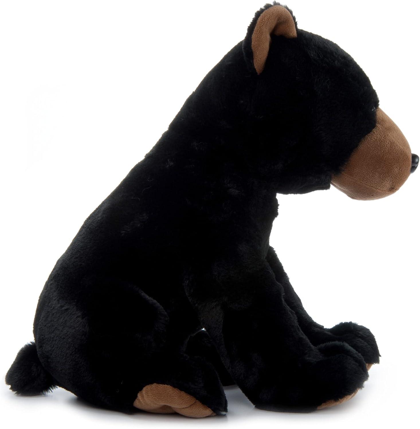 image:imageThe Petting Zoo Black Bear Stuffed Animal Gifts for Kids Wild Onez Zoo Animals Jumbo Black Bear Plush Toy 20 inches
