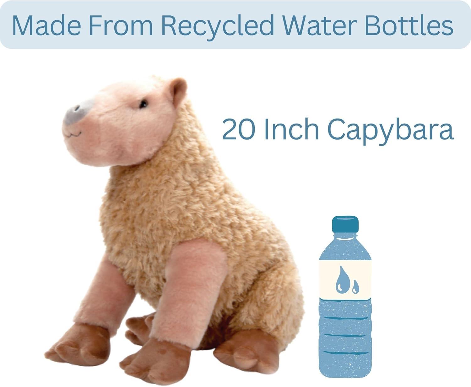 image:imageThe Petting Zoo Capybara Stuffed Animal Plushie Gifts for Kids Wild Onez Wildlife Animals Capybara Plush Toy 20 inches