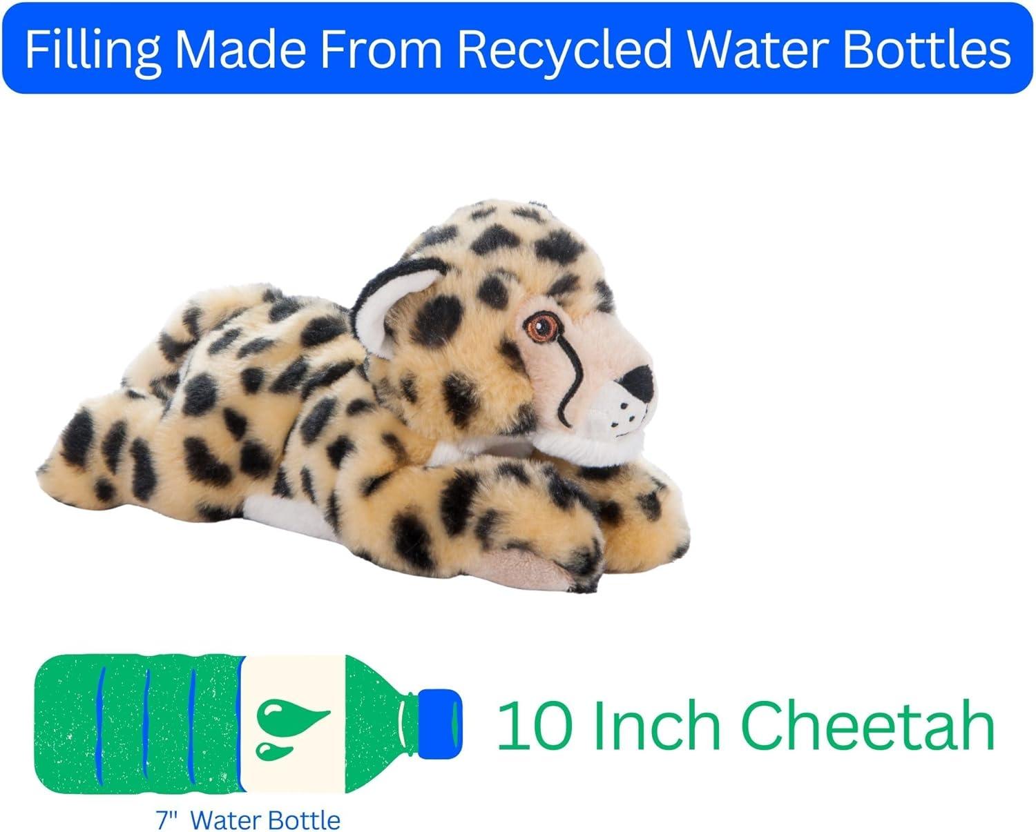 image:imageThe Petting Zoo Cheetah Stuffed Animal Plushie Gifts for Kids Earth Keeperz Wildlife Animals Zoologee Cheetah Plush Toy 10 inches